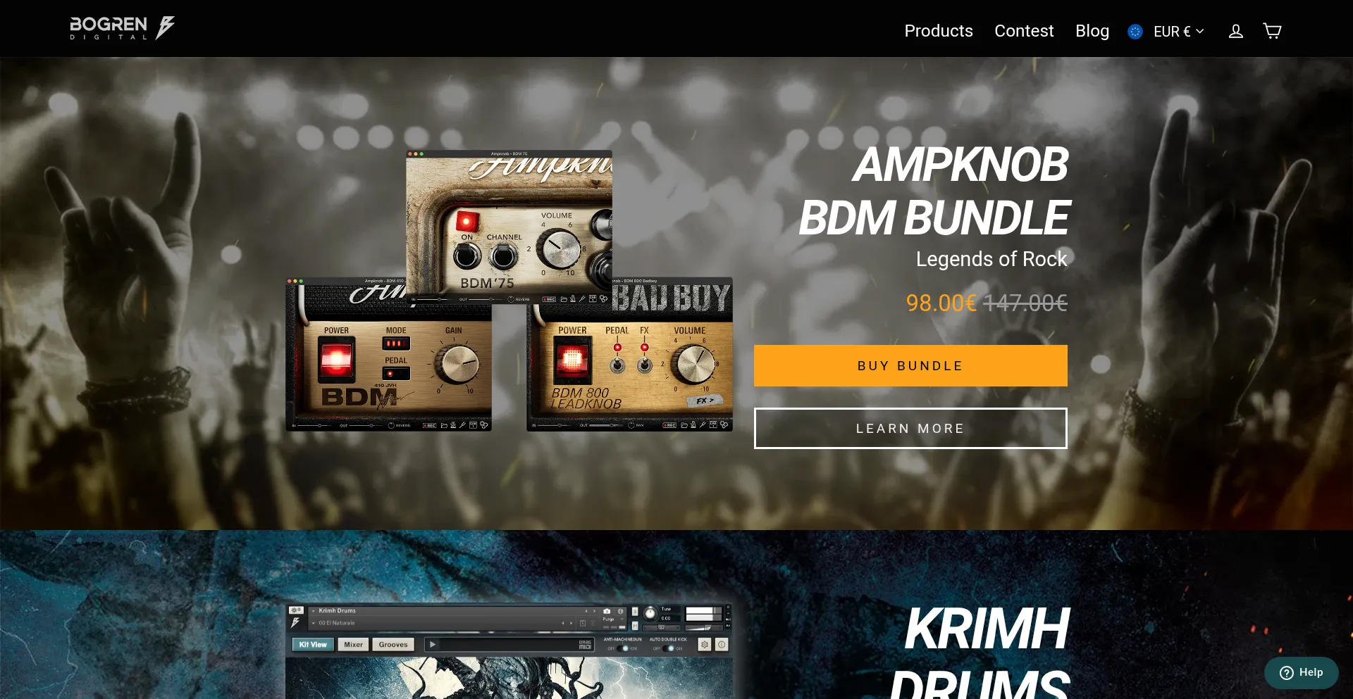 Website screenshot of Bogrendigital.com