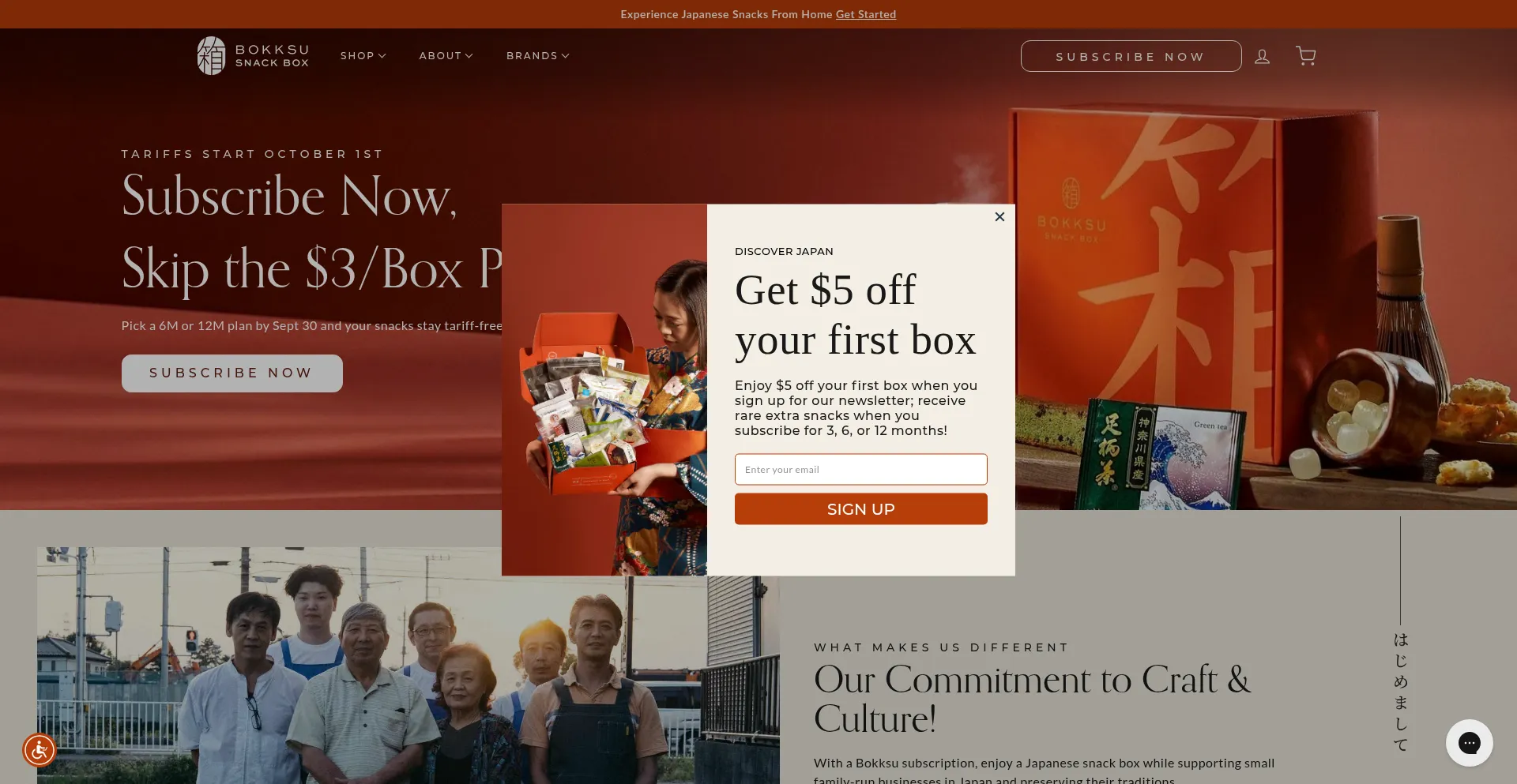 Bokksu.com Screenshot
