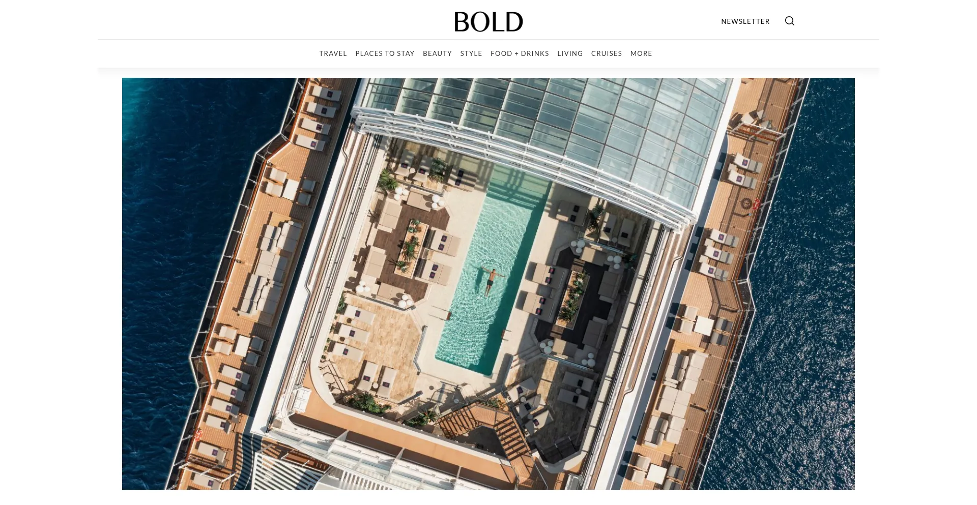 Website screenshot of Boldtraveller.ca