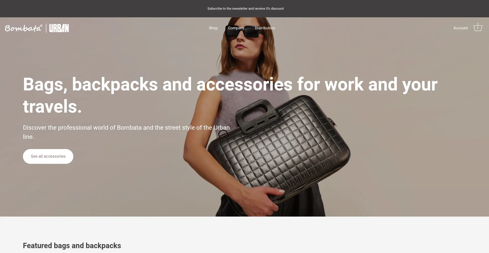 Website screenshot of Bombata.it
