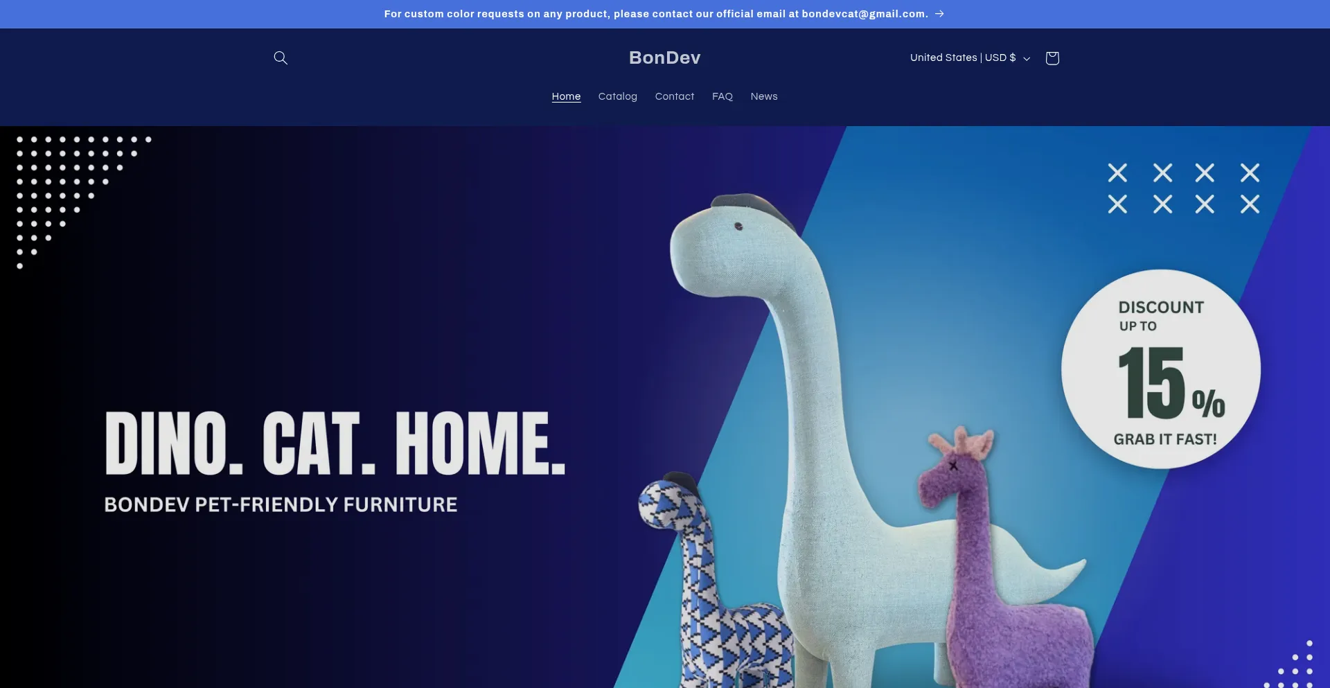 Bondevcat.com Screenshot