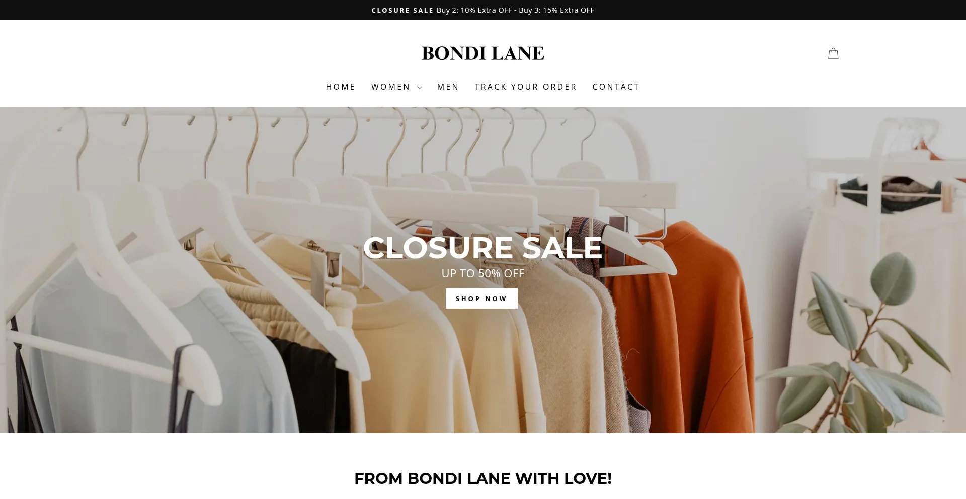 Bondi-lane.com Screenshot