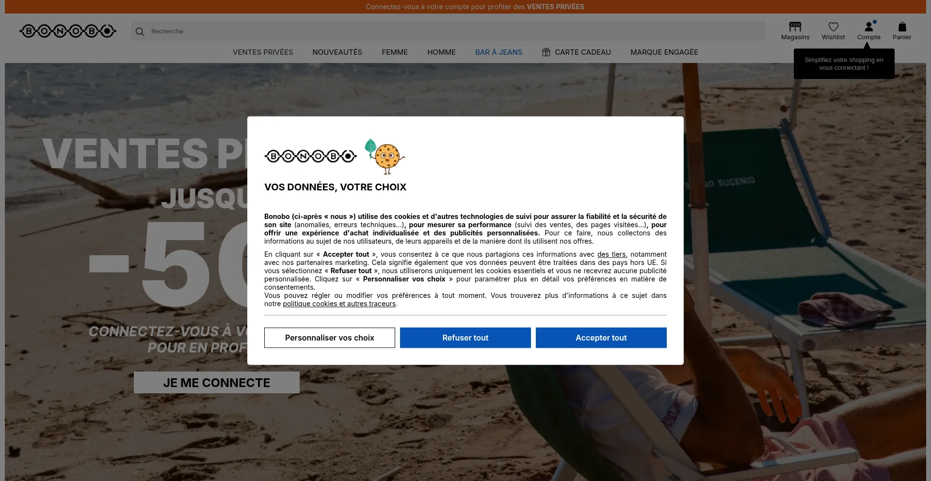 Website screenshot of Bonoboplanet.com