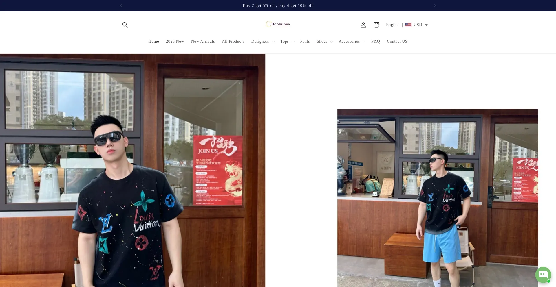 Website screenshot of Boobuney.shop
