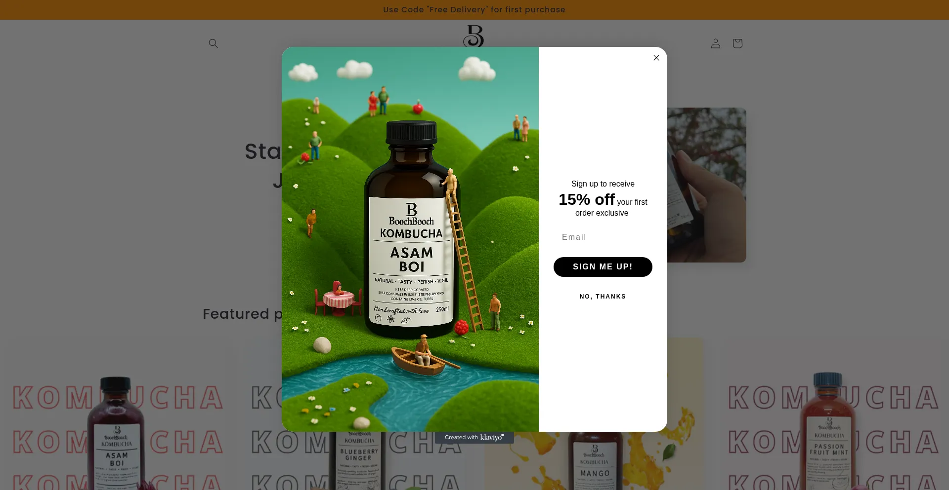 Boochboochkombucha.com Screenshot