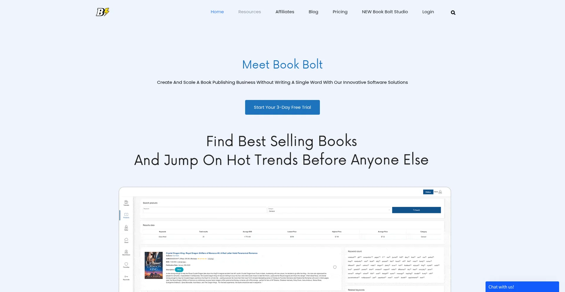 Bookbolt.io Screenshot