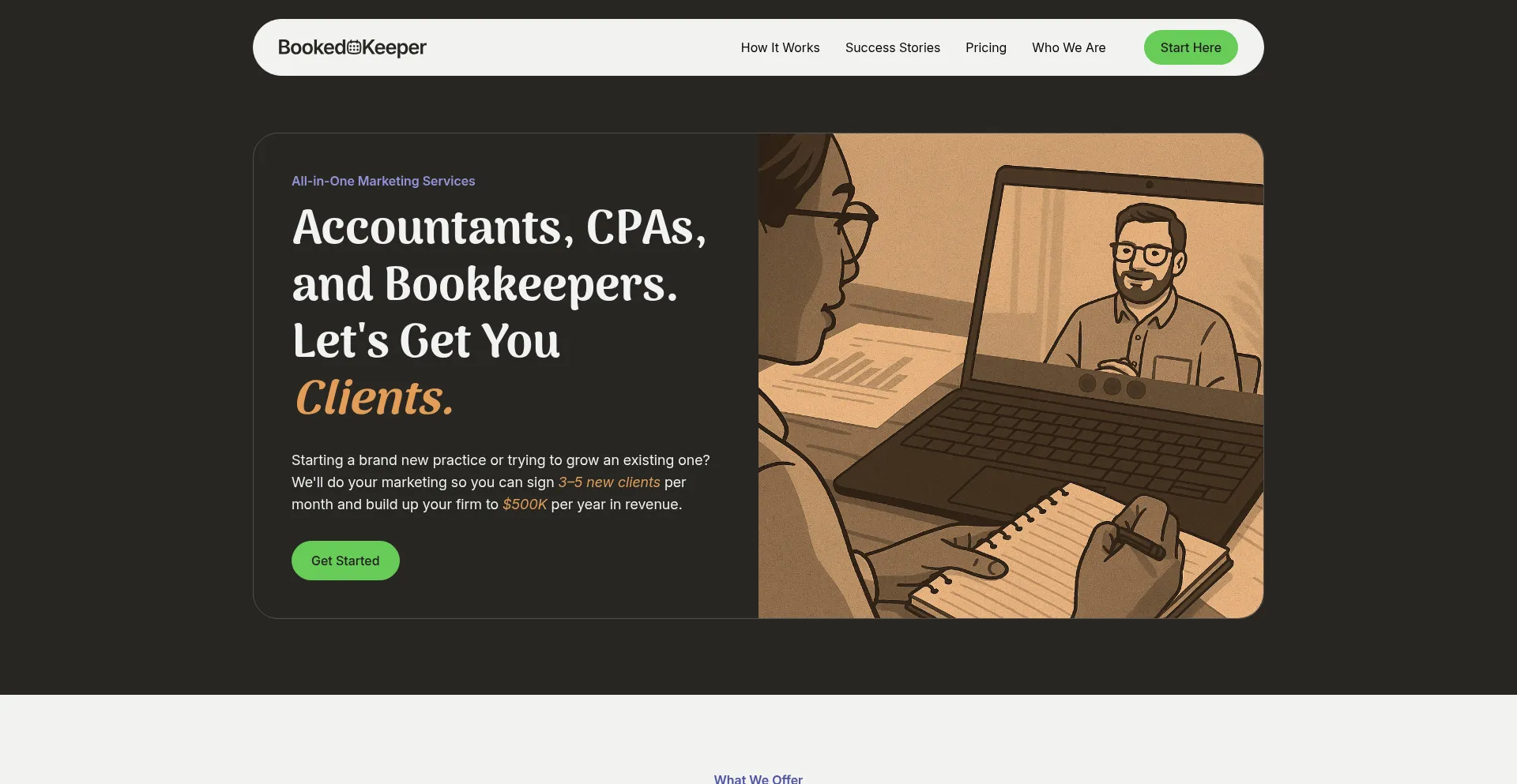 Bookedkeeper.com Screenshot