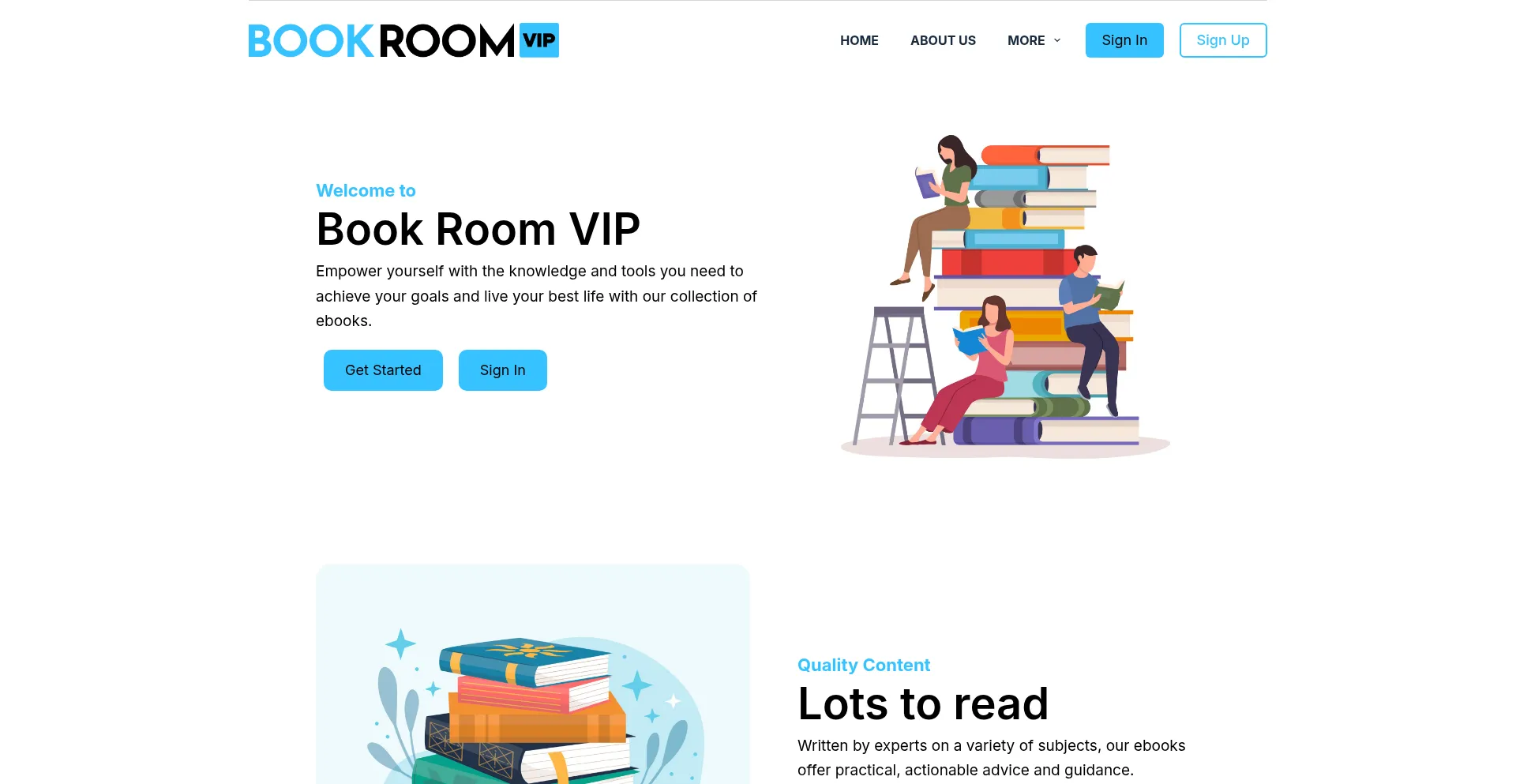 Website screenshot of Bookroomvip.com