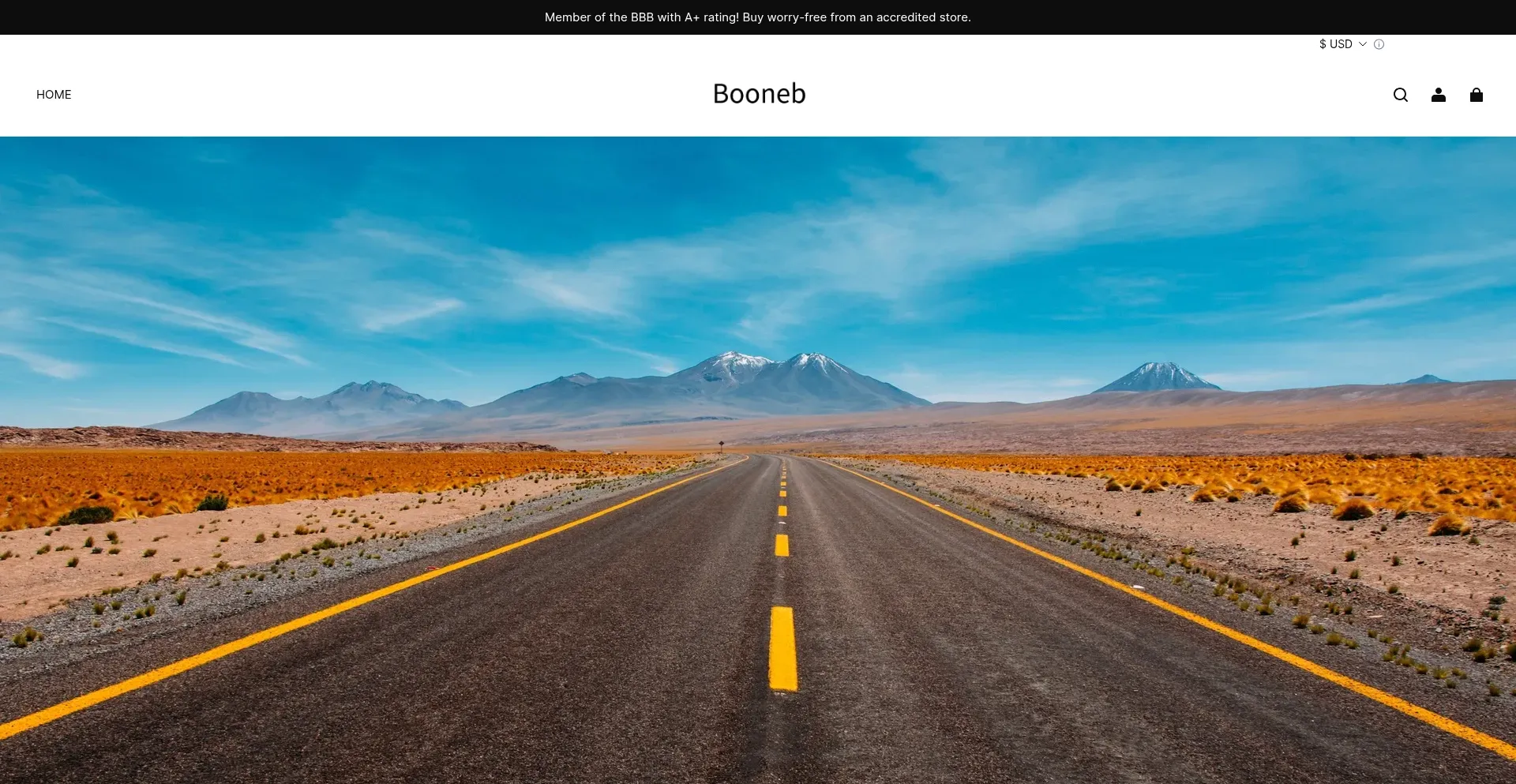 Website screenshot of Booneb.com