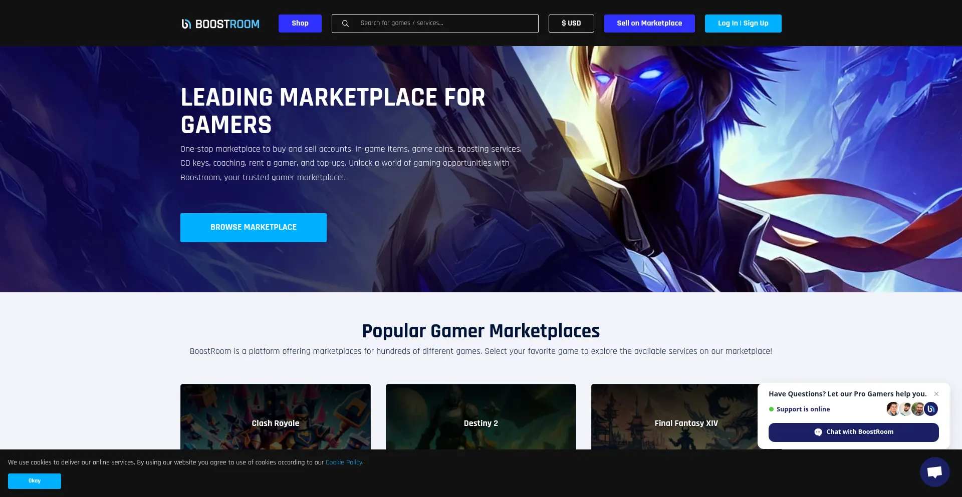 Boostroom.com Screenshot