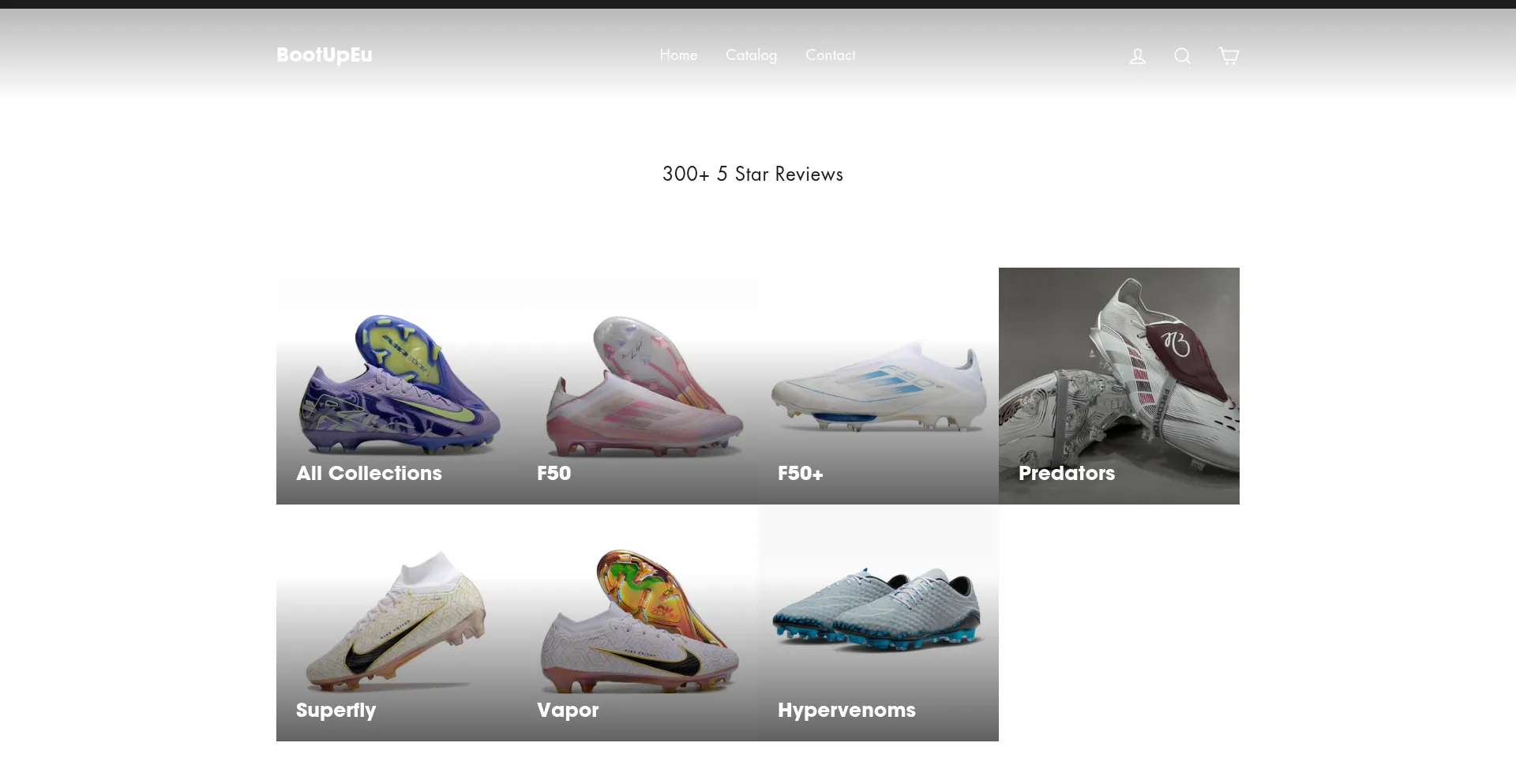 Website screenshot of Bootupeu.store