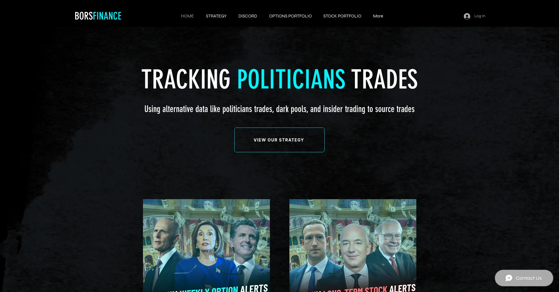 Website screenshot of Borsfinance.com