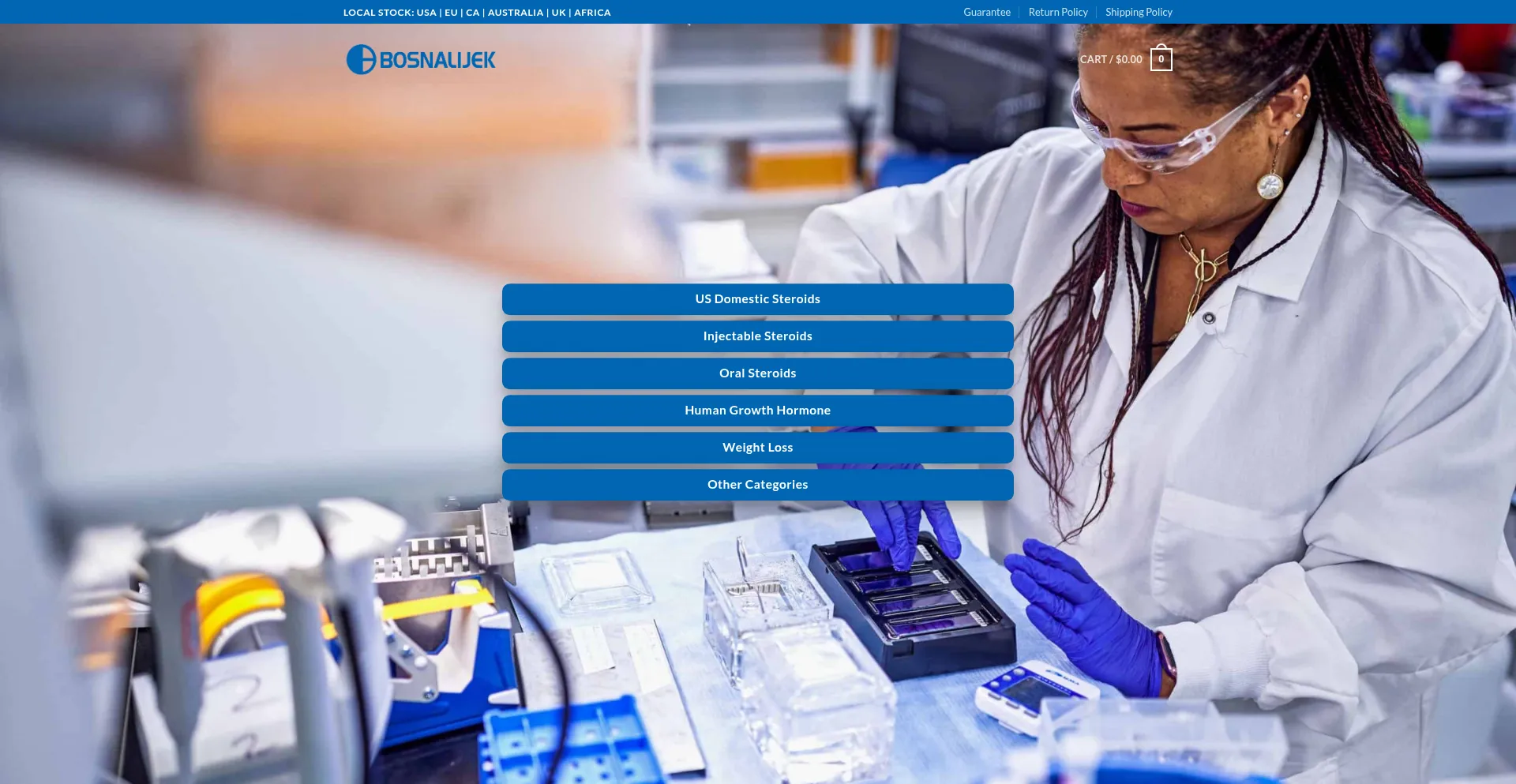 Website screenshot of Bosnalijek.co