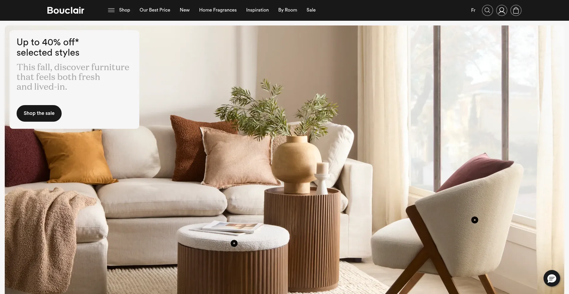 Bouclair.com Screenshot