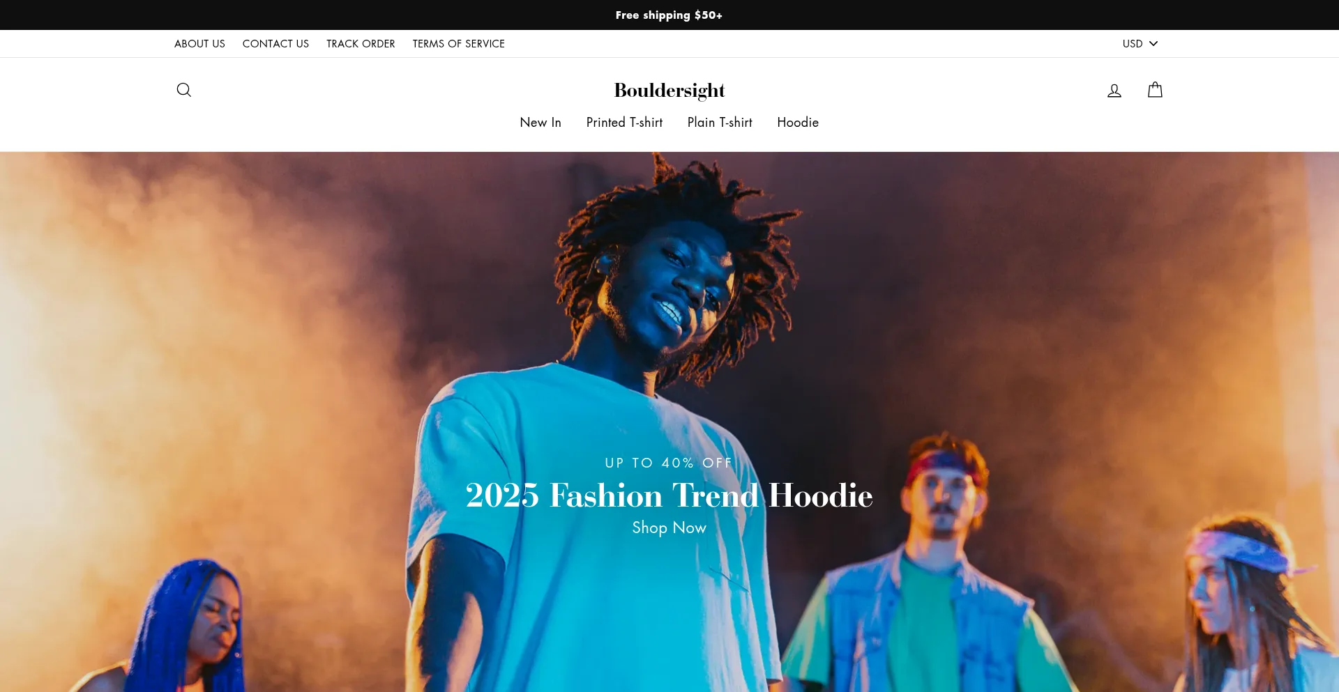 Website screenshot of Bouldersight.com