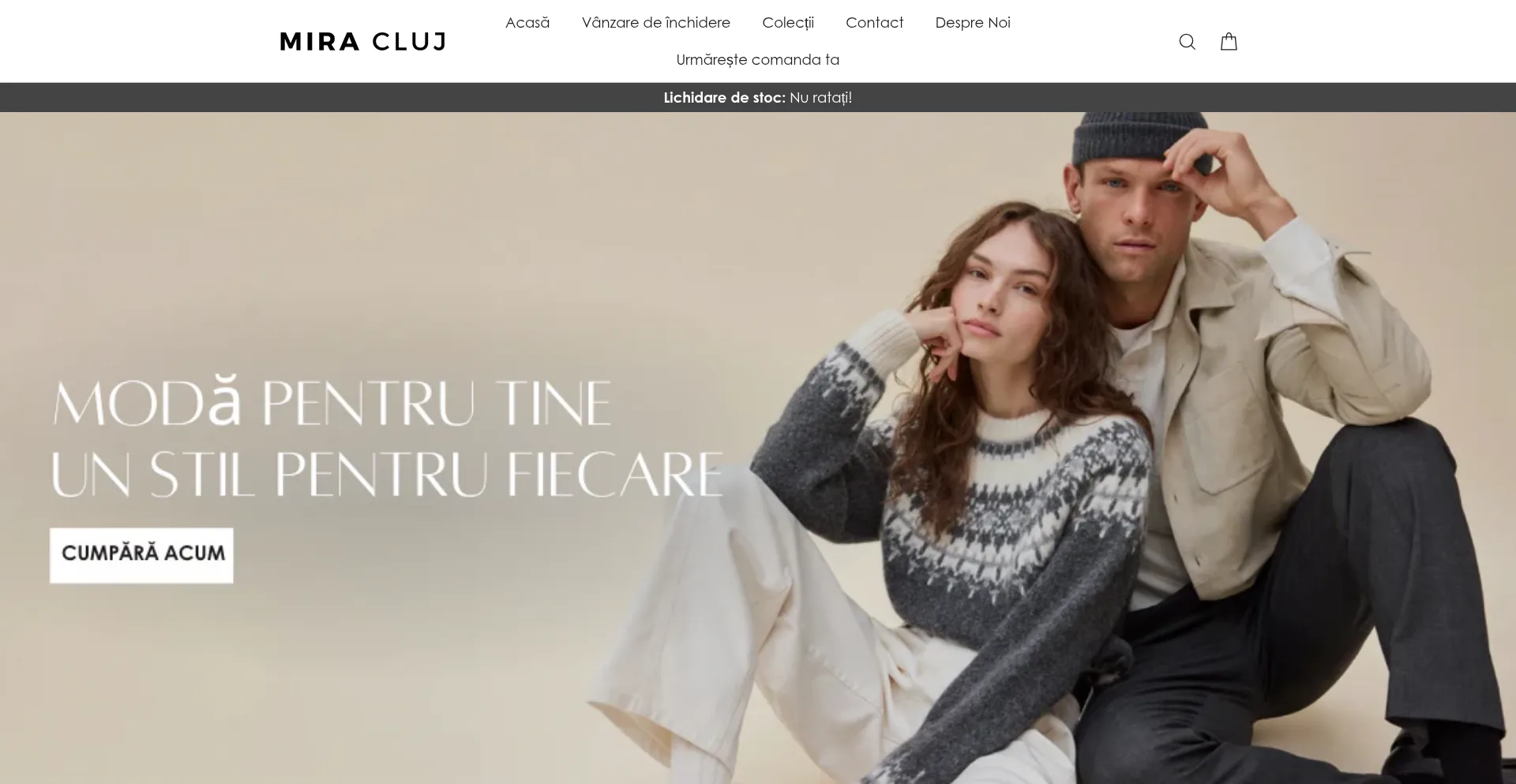 Website screenshot of Boutique-mira.com