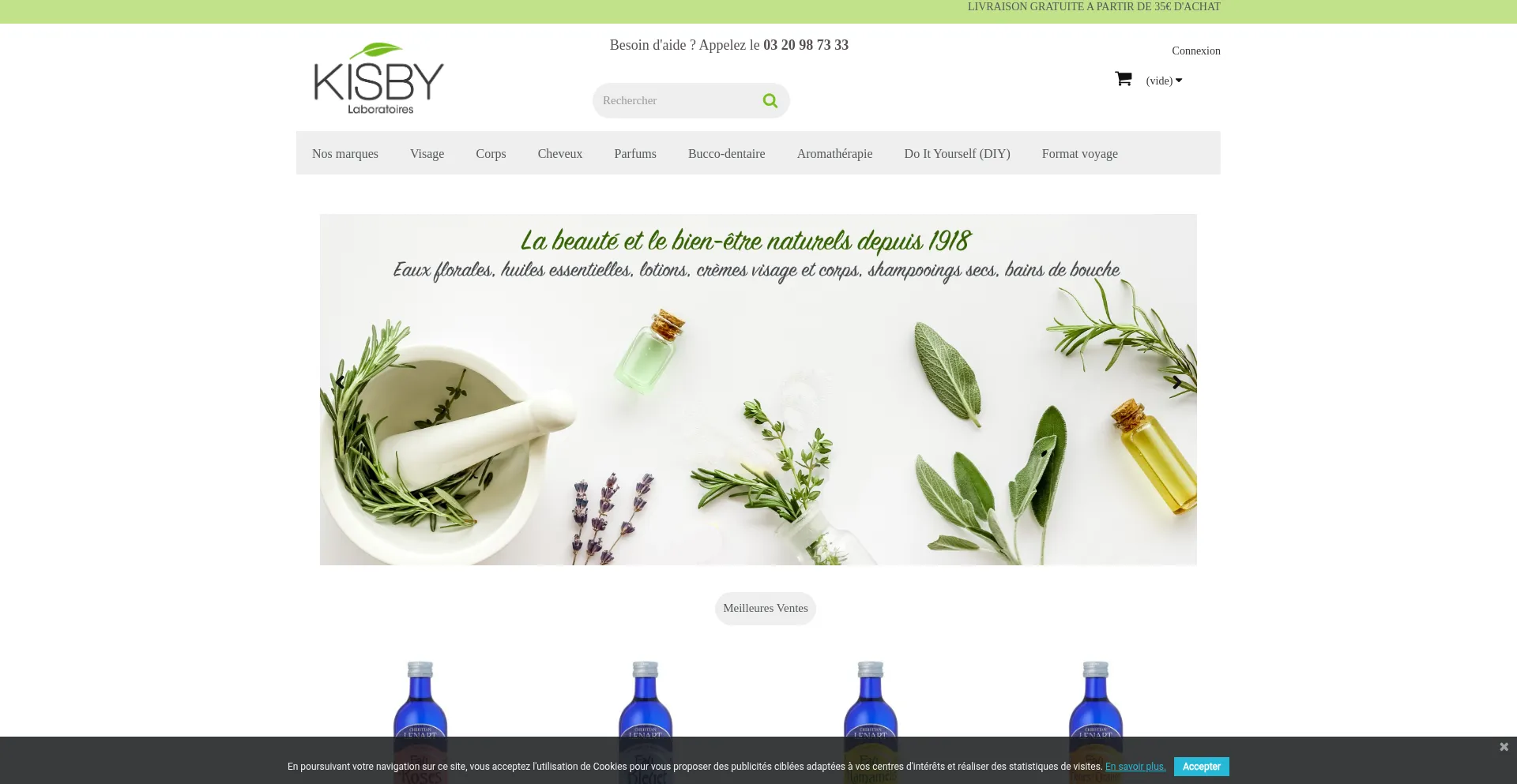 Website screenshot of Boutiquekisby.com