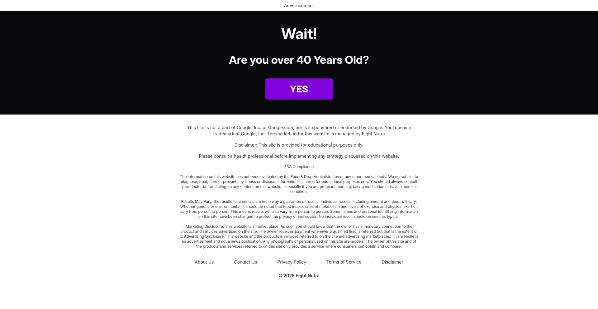 Website screenshot of Bowelfreedom.com