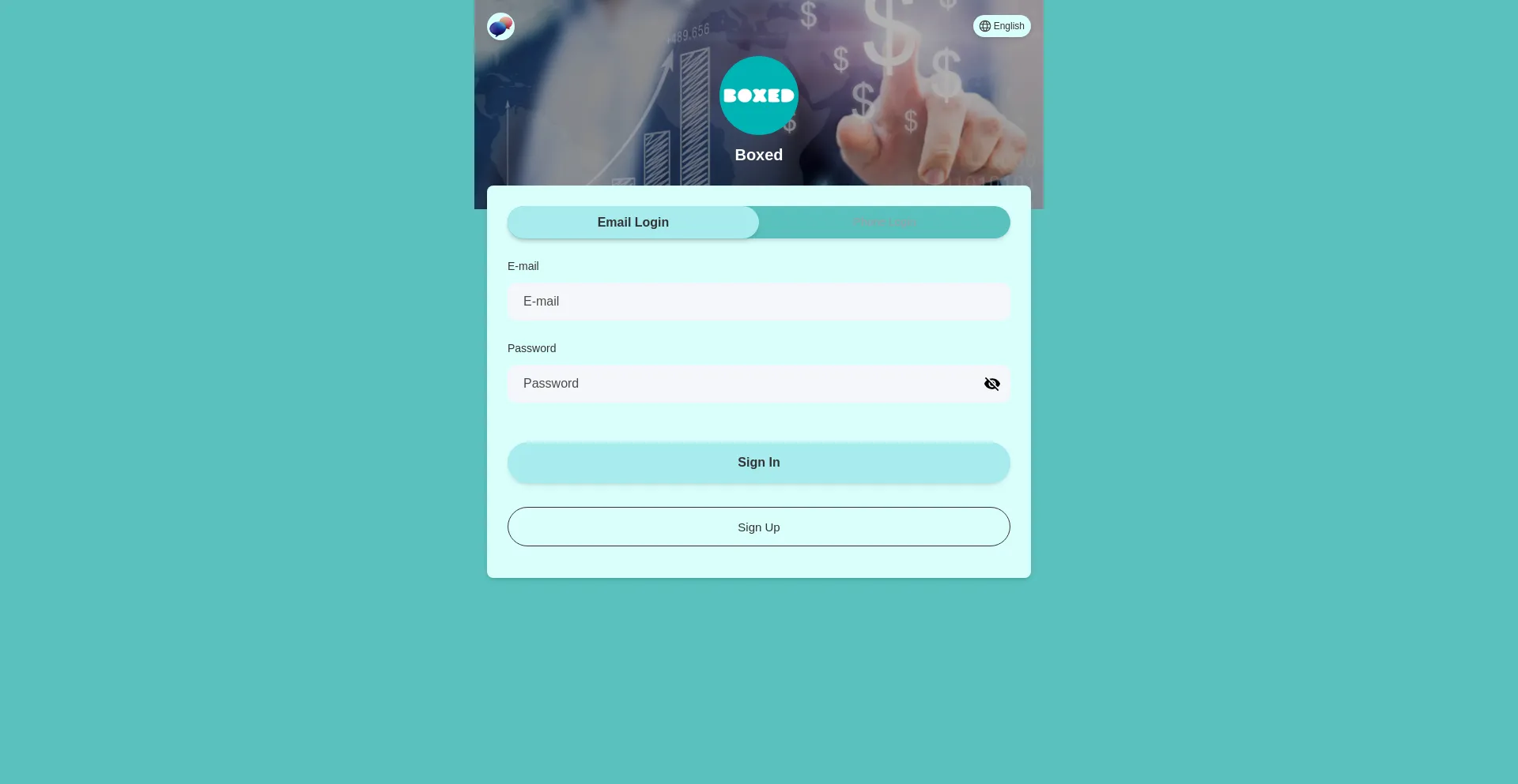 Website screenshot of Boxed-mall.com