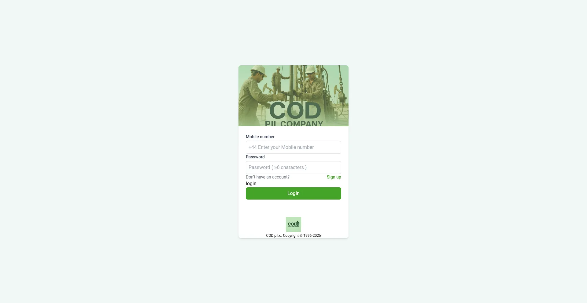 Website screenshot of Bpcod.xyz