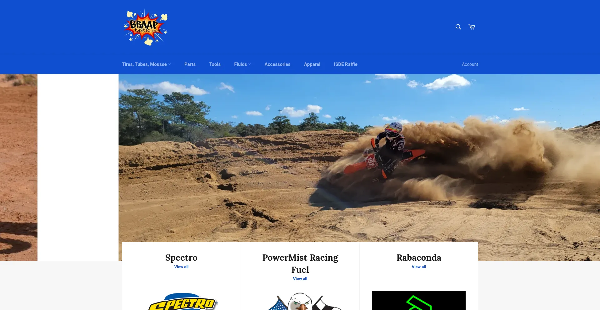 Website screenshot of Braaptastic.com
