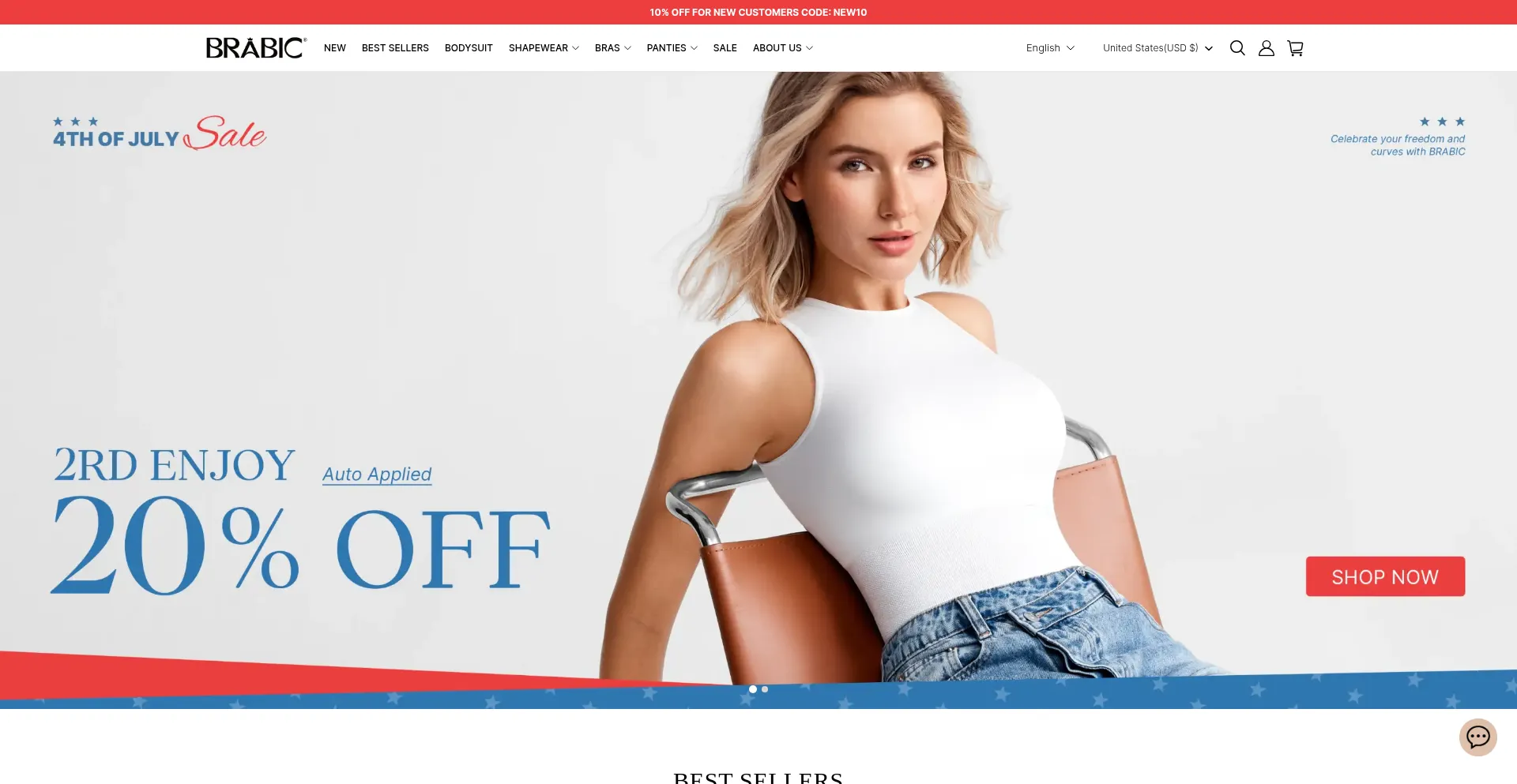 Website screenshot of Brabic.eu