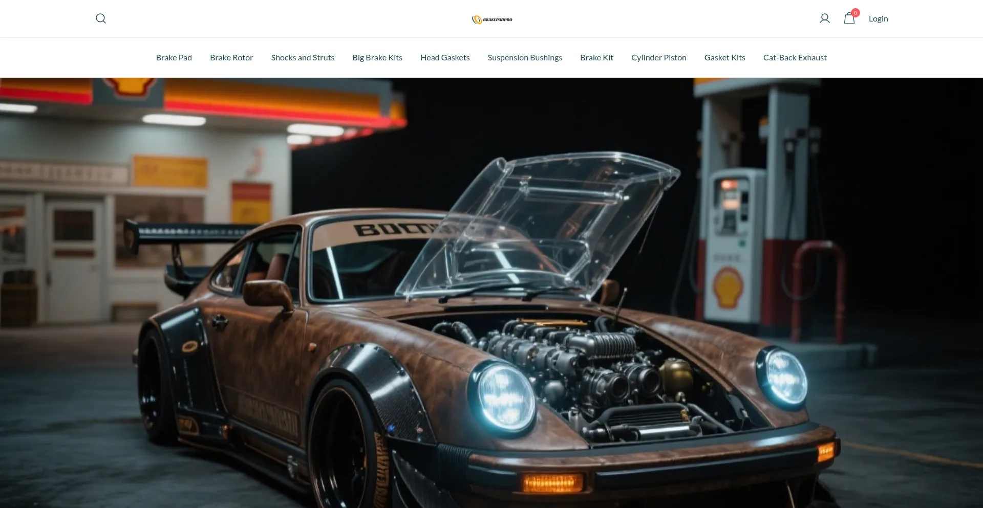 Website screenshot of Brakepadpro.com
