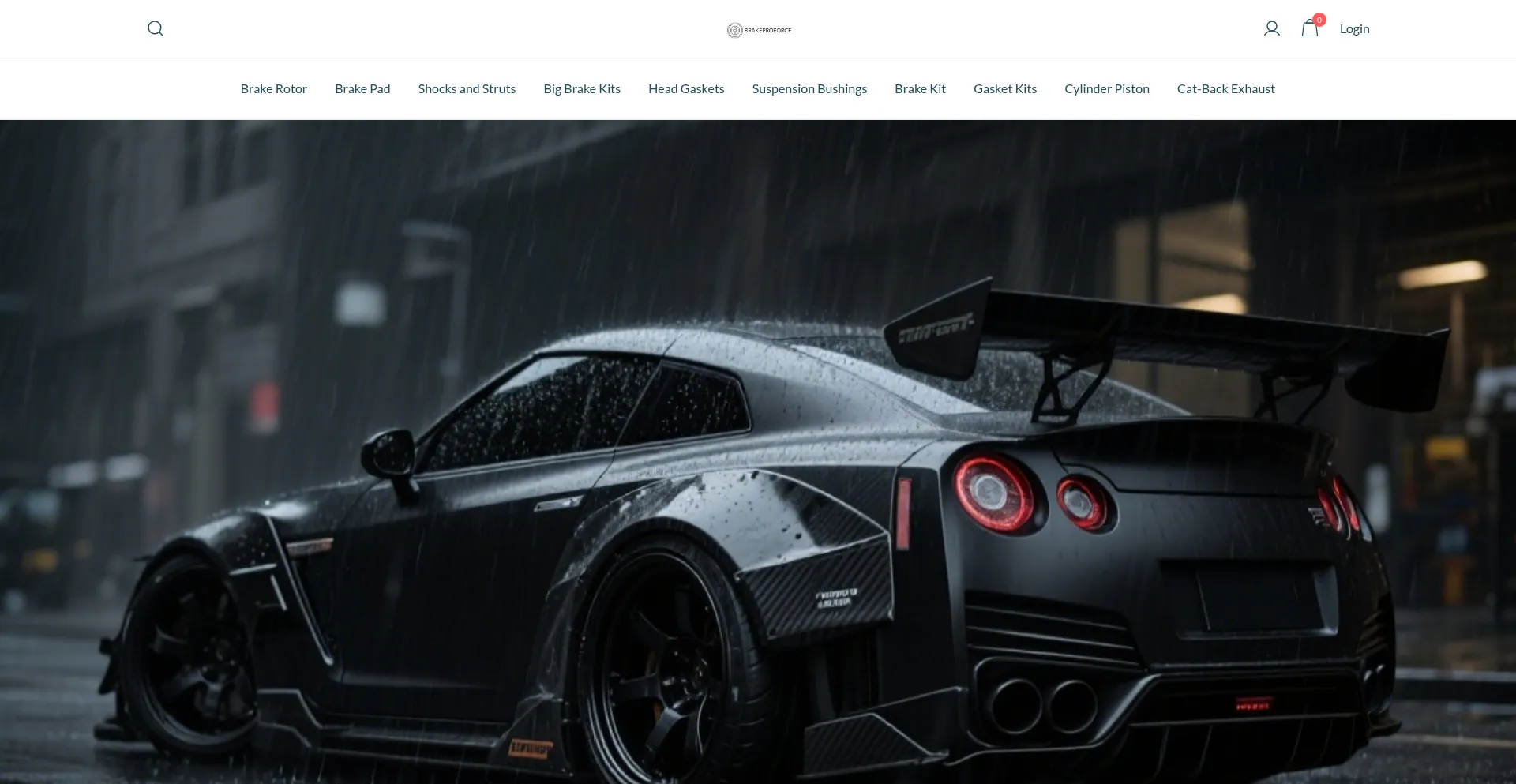 Website screenshot of Brakeproforce.com