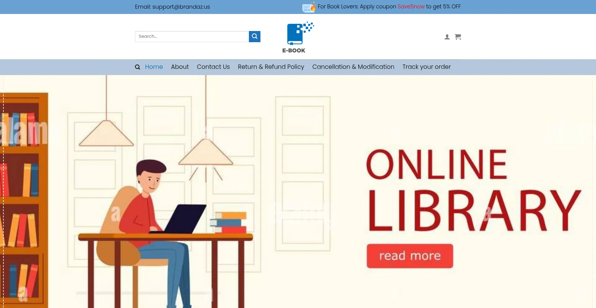 Website screenshot of Brandaz.us