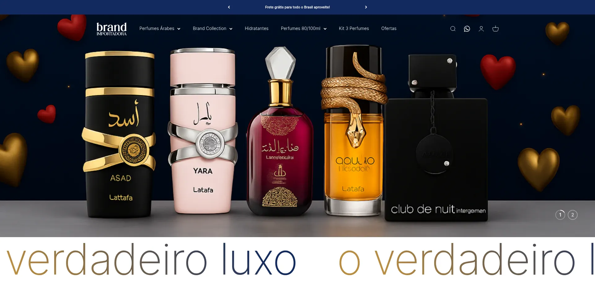 Website screenshot of Brandimportadora.com
