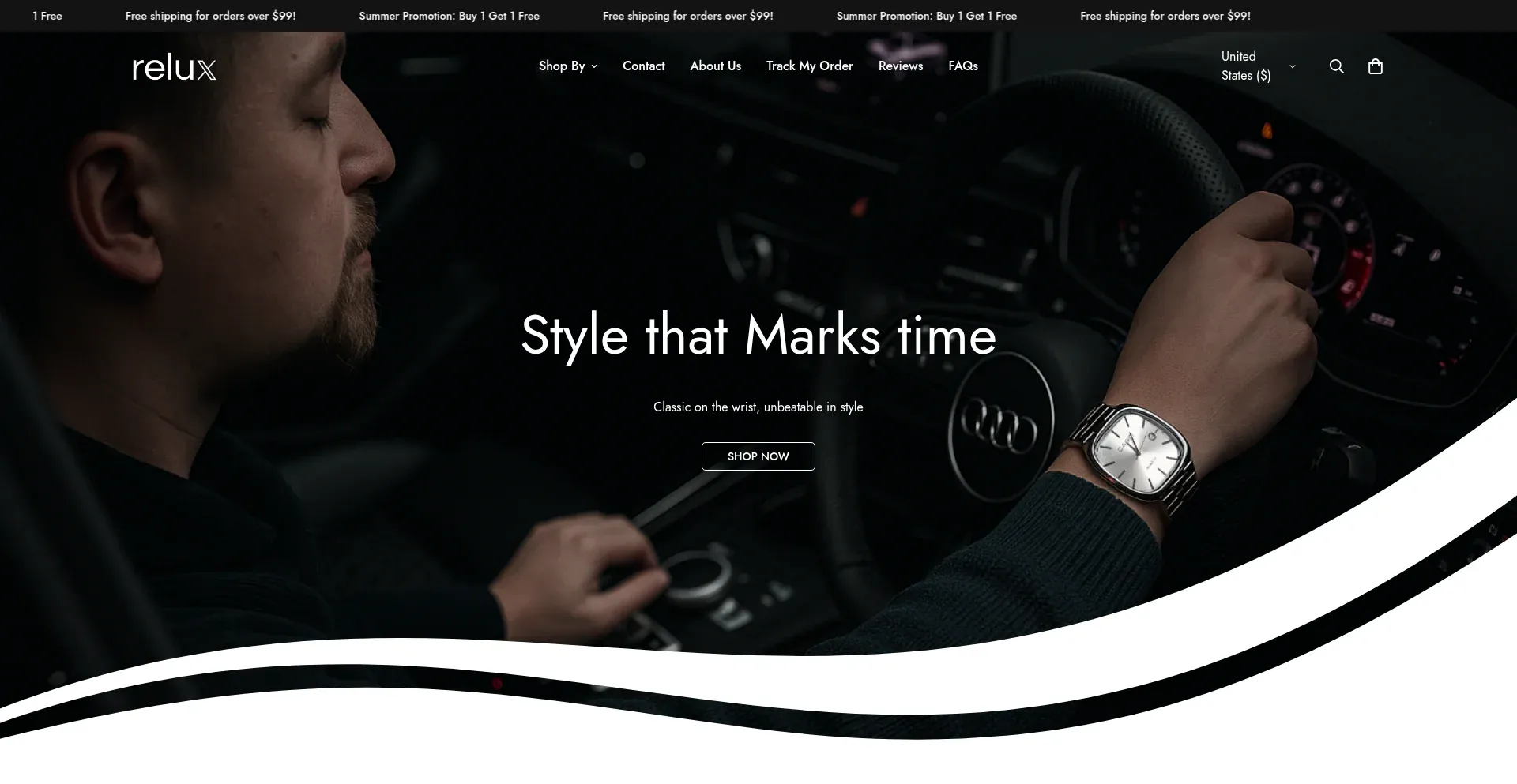 Website screenshot of Brandrelux.com
