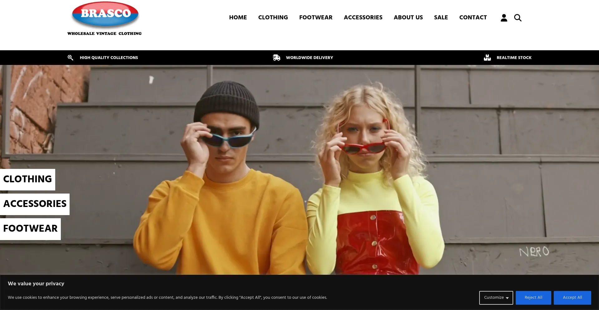 Website screenshot of Brasco.nl