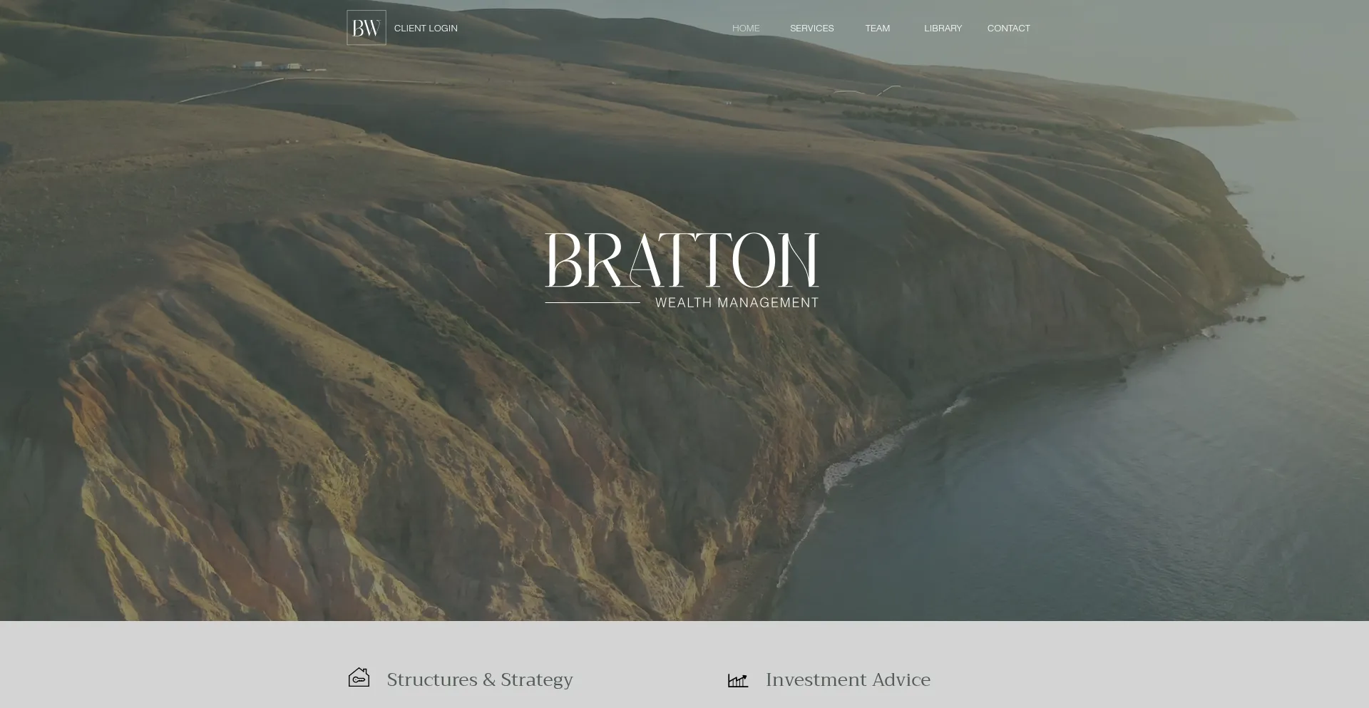 Website screenshot of Brattonwealth.com