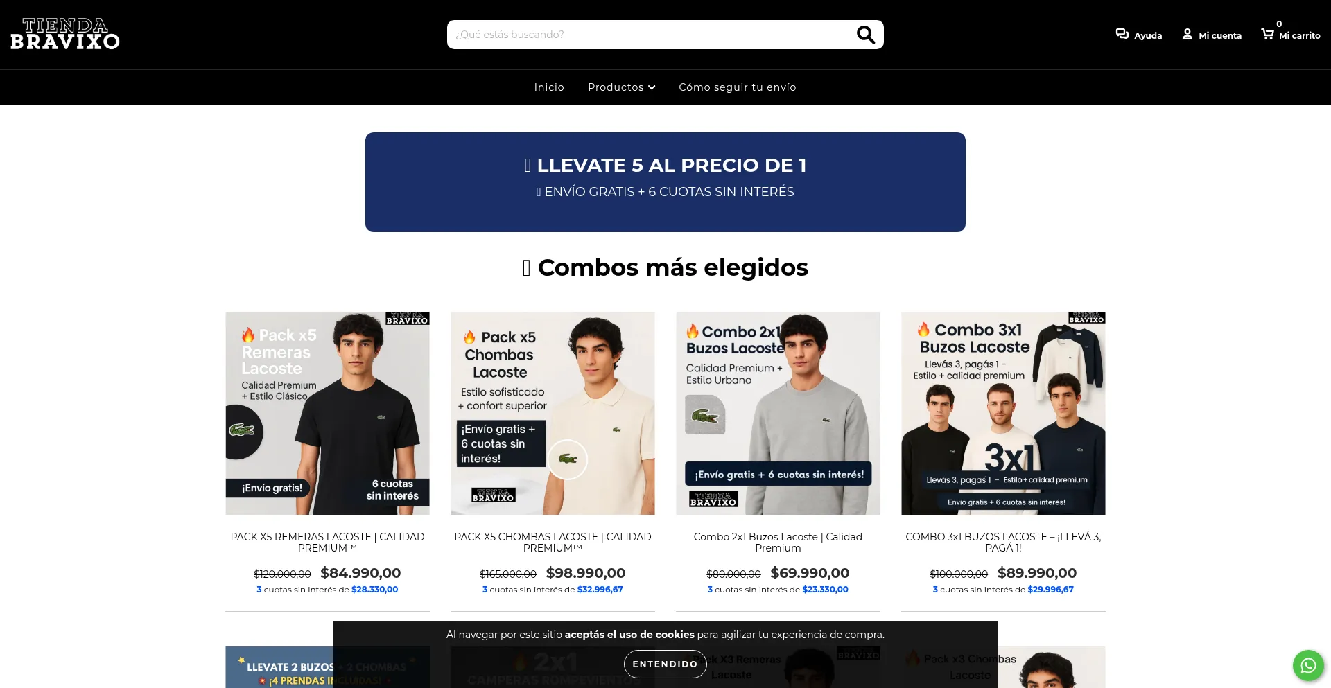 Website screenshot of Bravixook.com