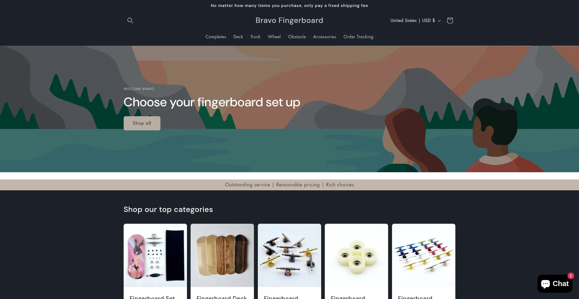 Website screenshot of Bravofingerboard.com