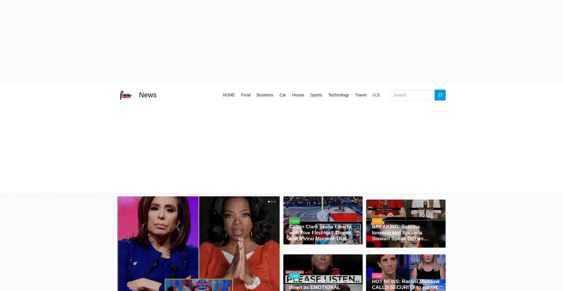 Website screenshot of Breakingnews60s.com