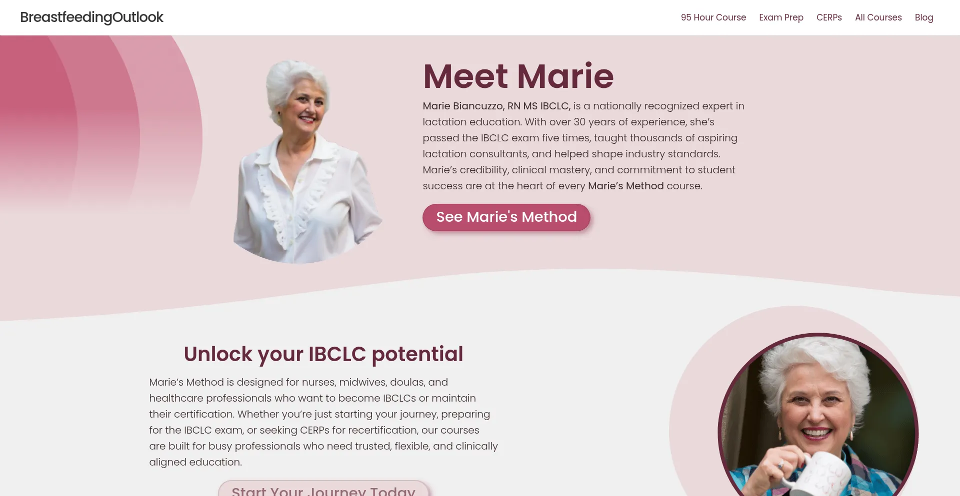 Breastfeedingoutlook.com Screenshot