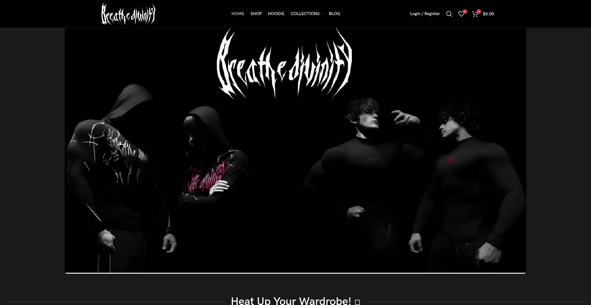 Breathedivinitystore.com Screenshot
