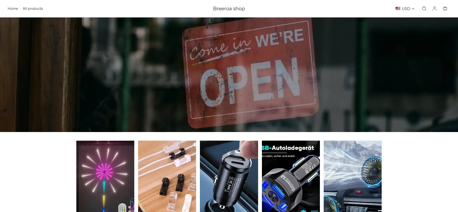 Website screenshot of Breeroa.com