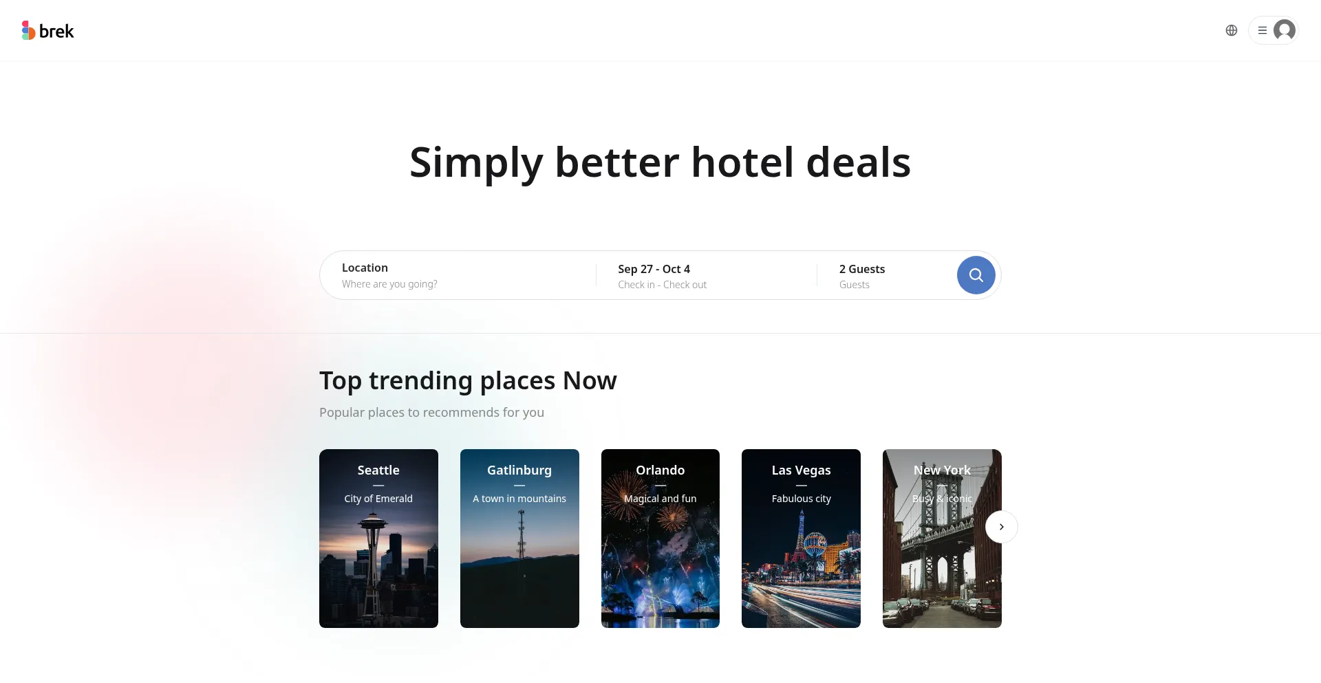 Brek.com Screenshot