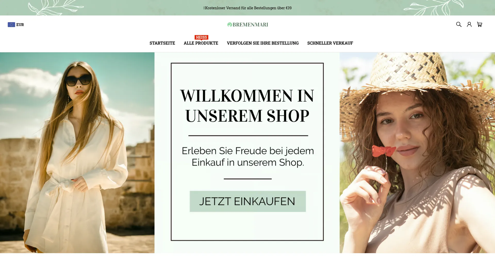 Website screenshot of Bremenmari.de