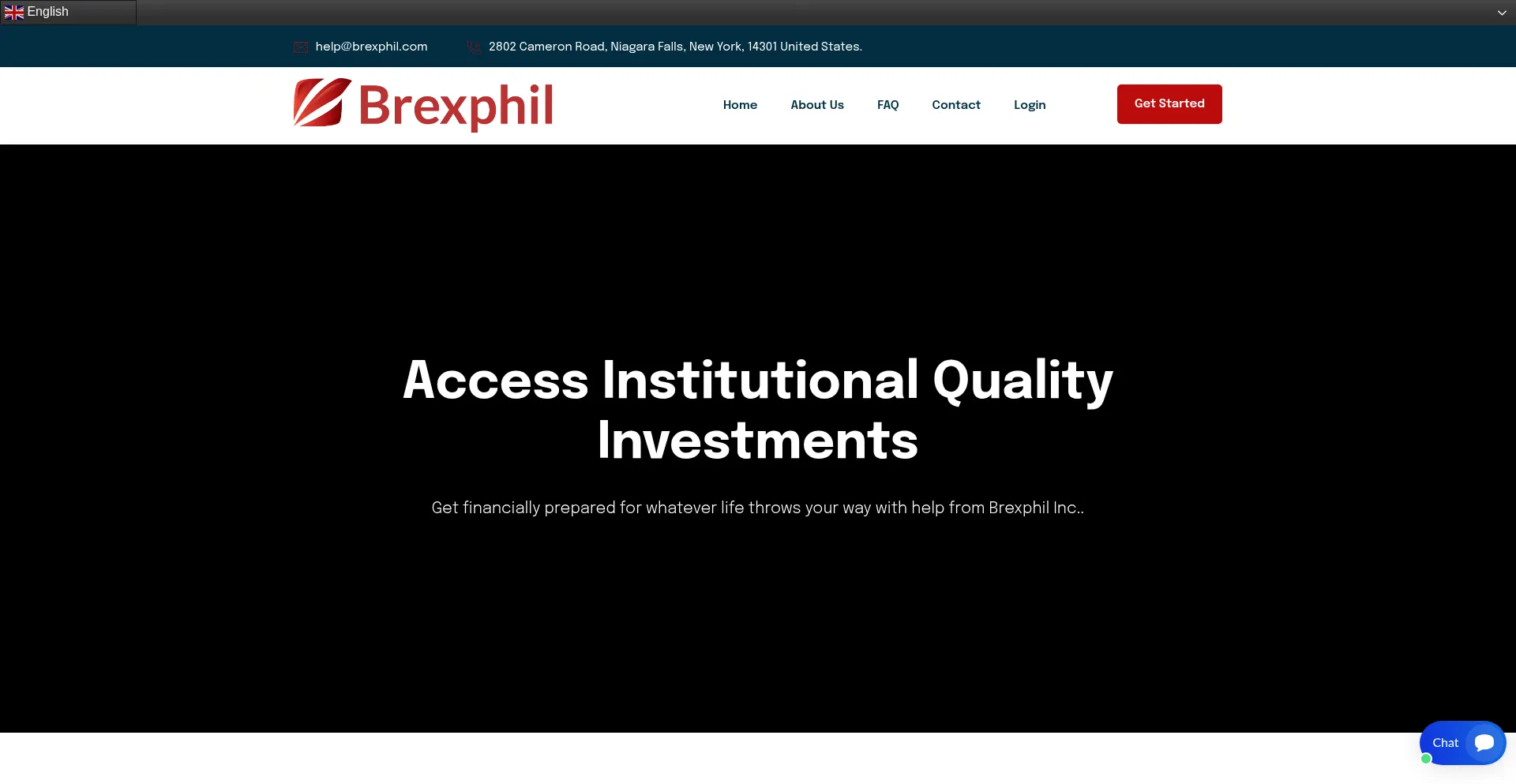 Website screenshot of Brexphils.com