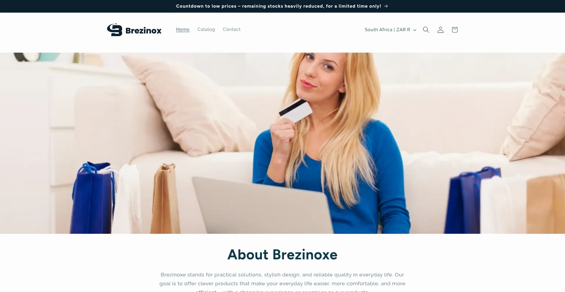 Website screenshot of Brezinoxe.com