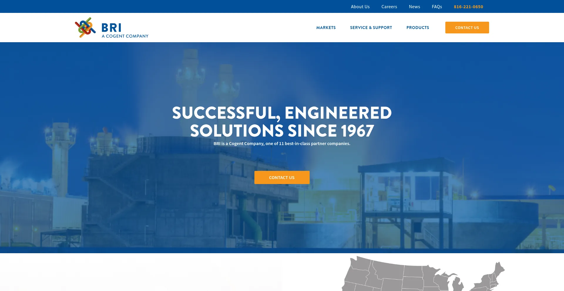 Website screenshot of Bri-inc.com