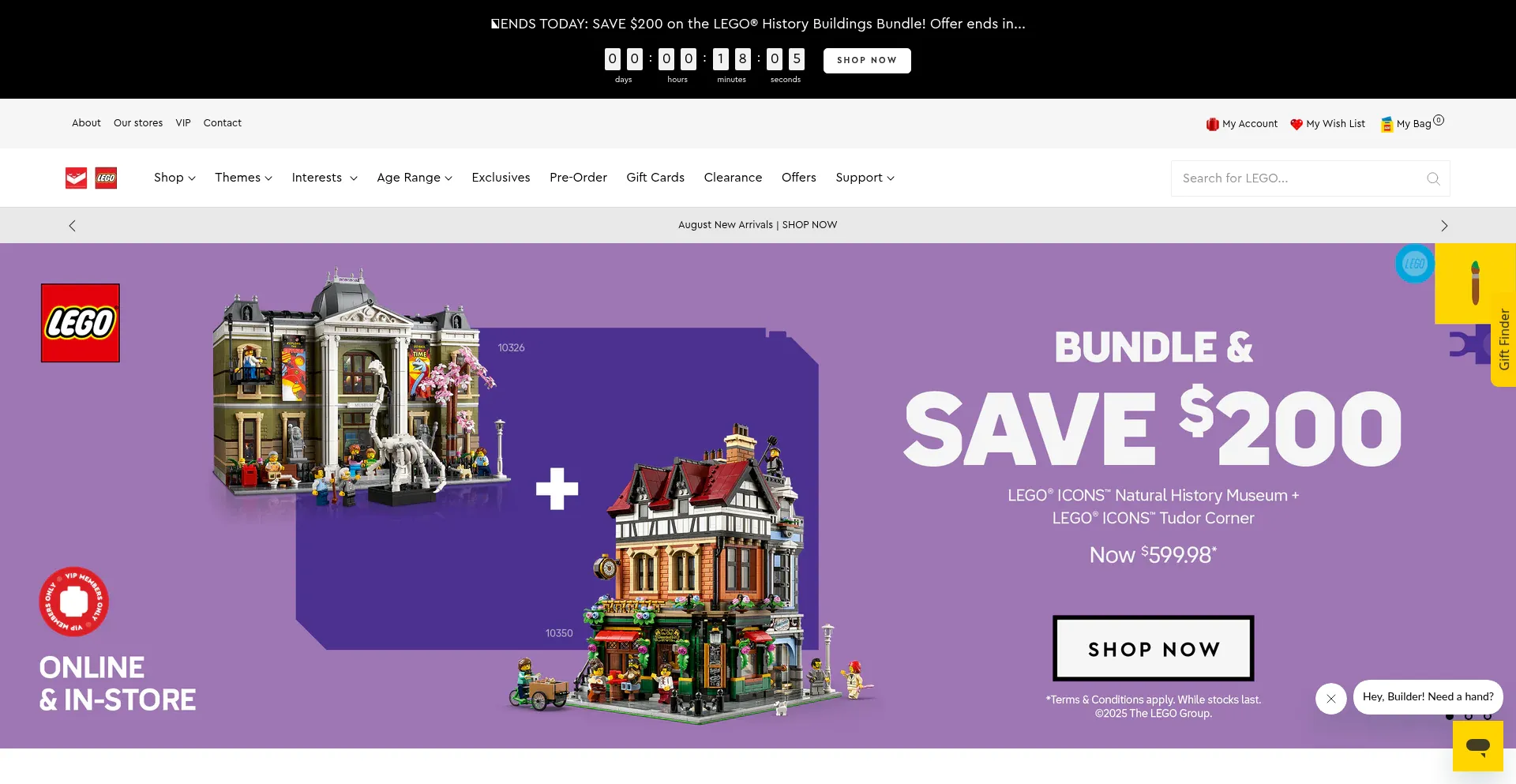 Website screenshot of Bricksmegastore.com
