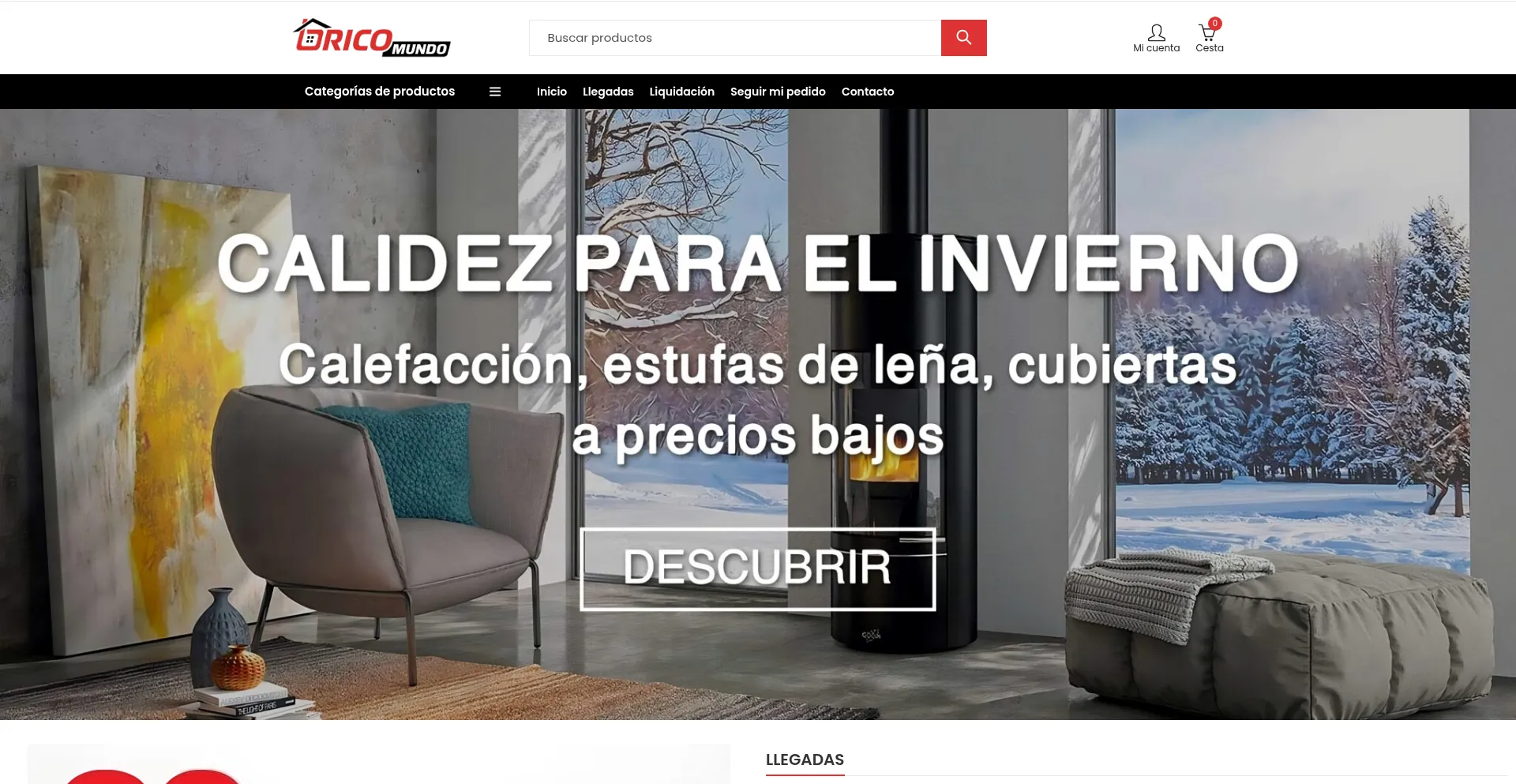 Website screenshot of Brico-mundo.com