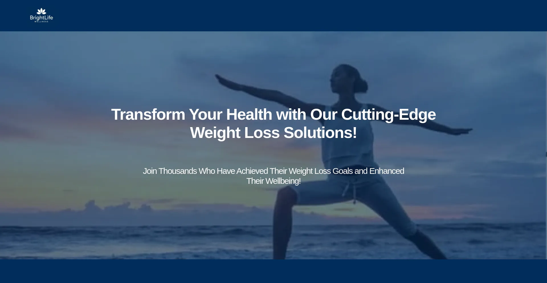 Website screenshot of Brightlife-wellness.com