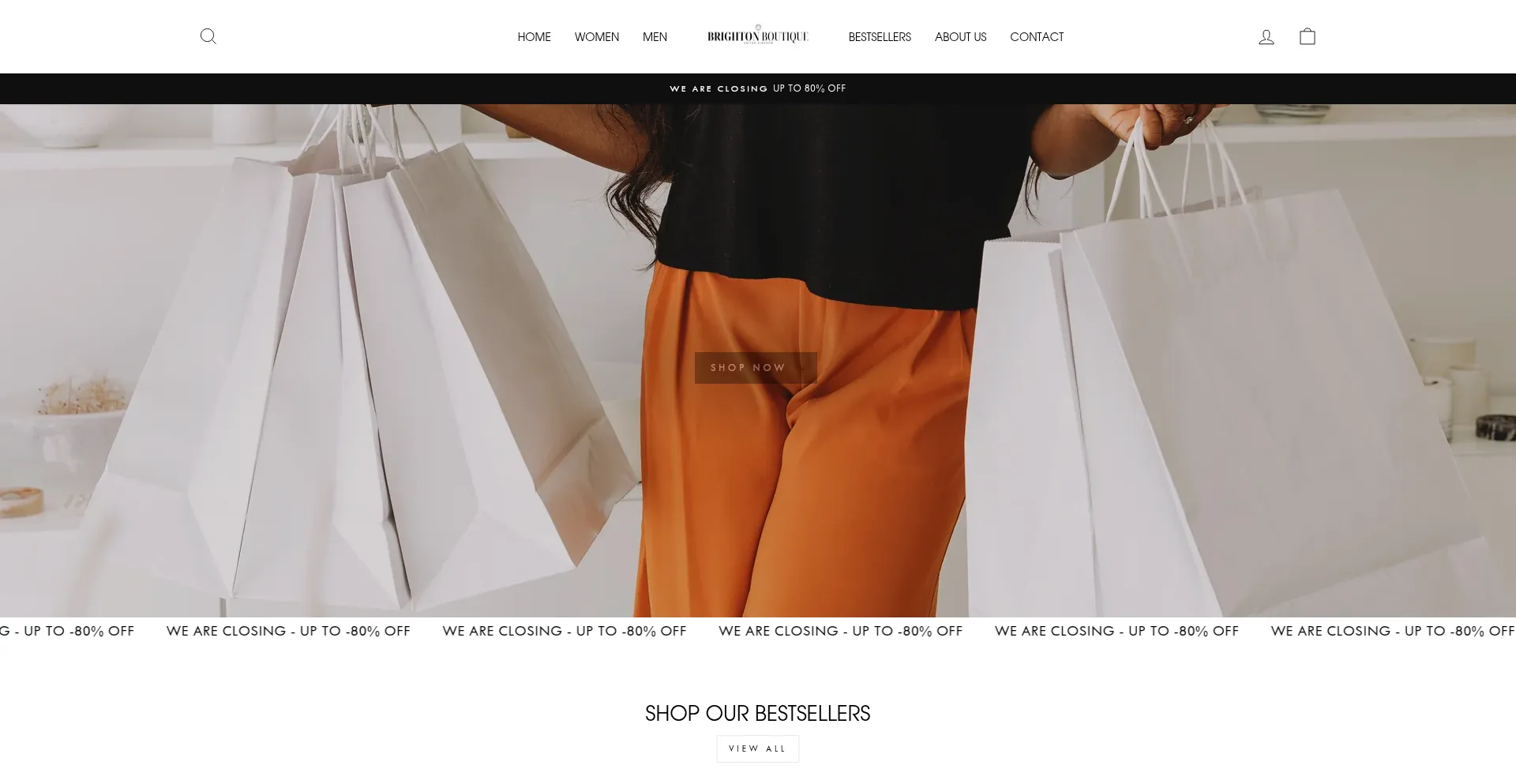 Website screenshot of Brighton-boutique.com