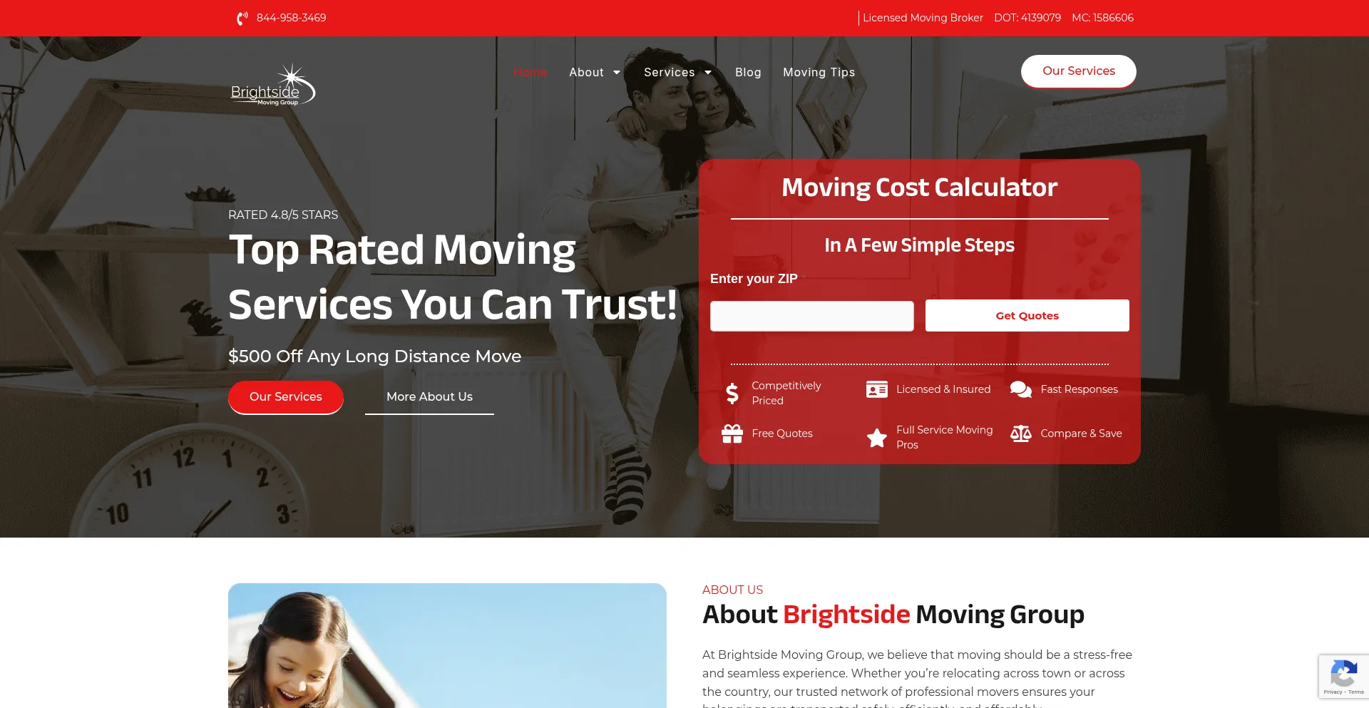 Brightsidemovinggroup.com Screenshot