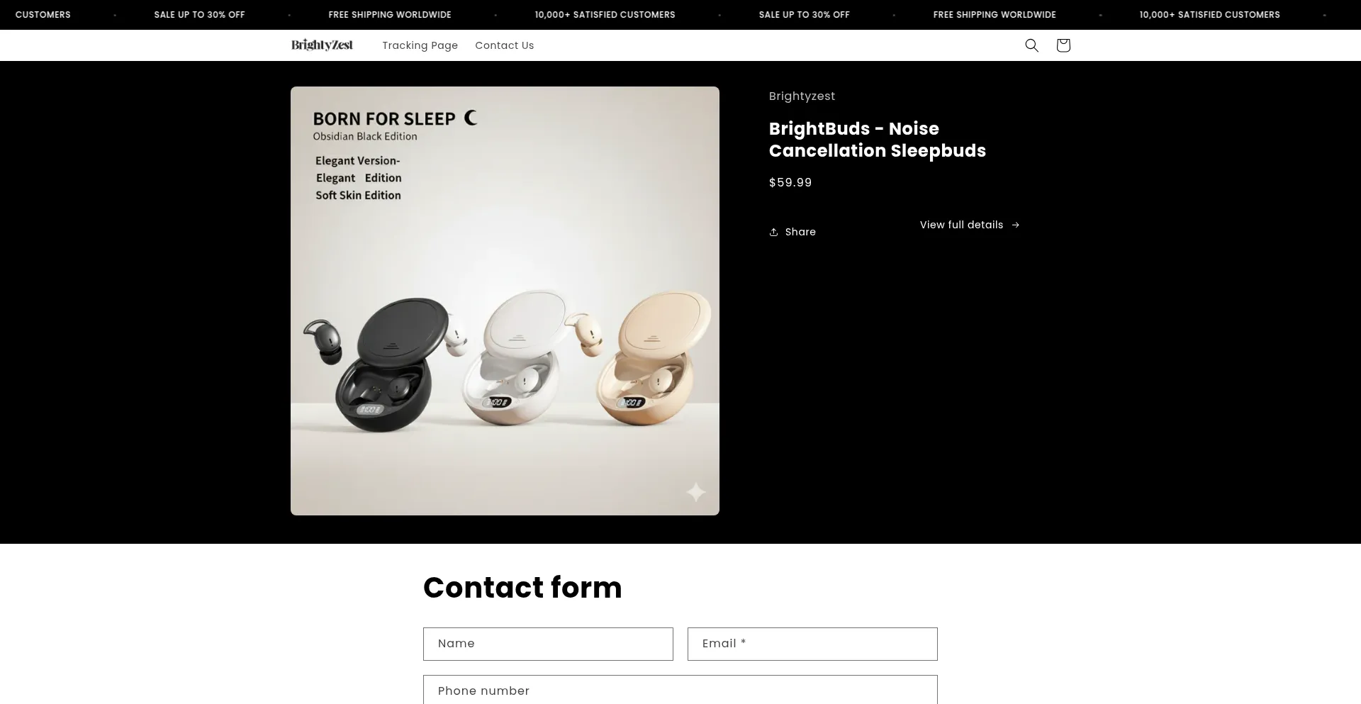 Brightyzest.com Screenshot